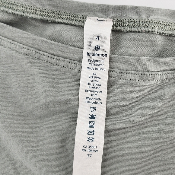 Lululemon High Low Side Split Shirt Sage 4 - Picture 9 of 9